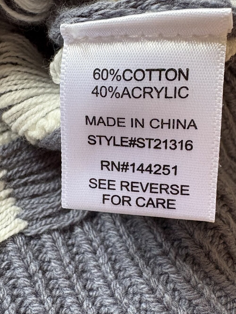 Sincerely Jule NWT Blue Grey And White Checkerbiard Kinit Cardigan L - Picture 10 of 11